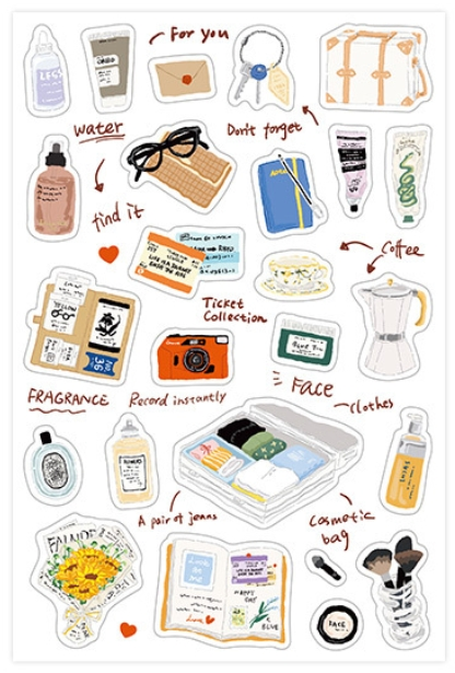 Journaling Stickers - Travel Sketch Series