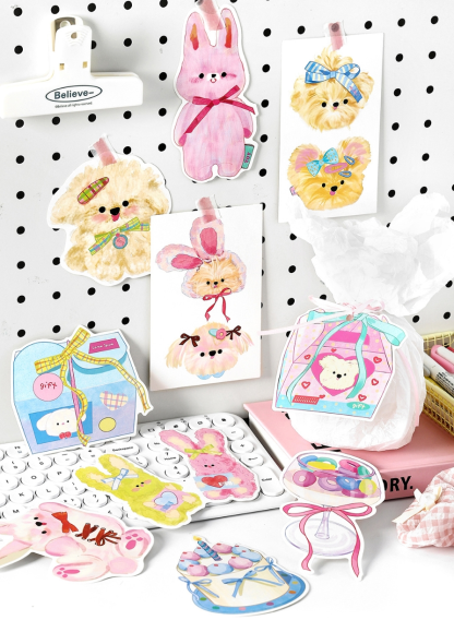 Die-Cut Postcards - Romantic Gift Collection 15Pcs