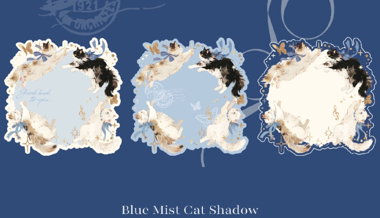 Die-Cut Postcards - Prologue to the Cat 45Pcs