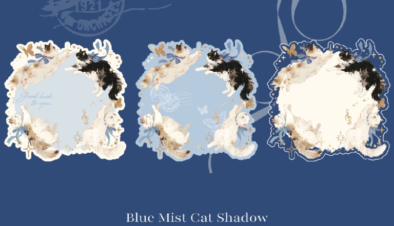 Die-Cut Postcards - Prologue to the Cat 45Pcs