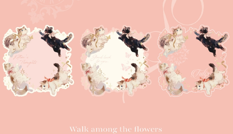 Die-Cut Postcards - Prologue to the Cat 45Pcs