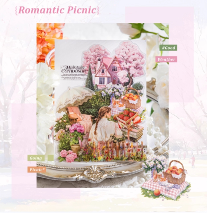 Vintage Americana Scrapbook Stickers - Rustic Farmland & Small Town Backdrops - 30 pcs