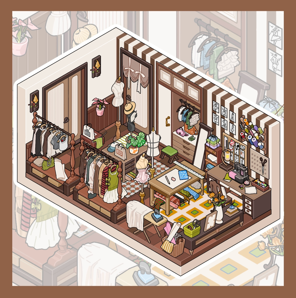 Field Stone DIY 3D Sticker Collection - 5 Cute Miniature Scenes