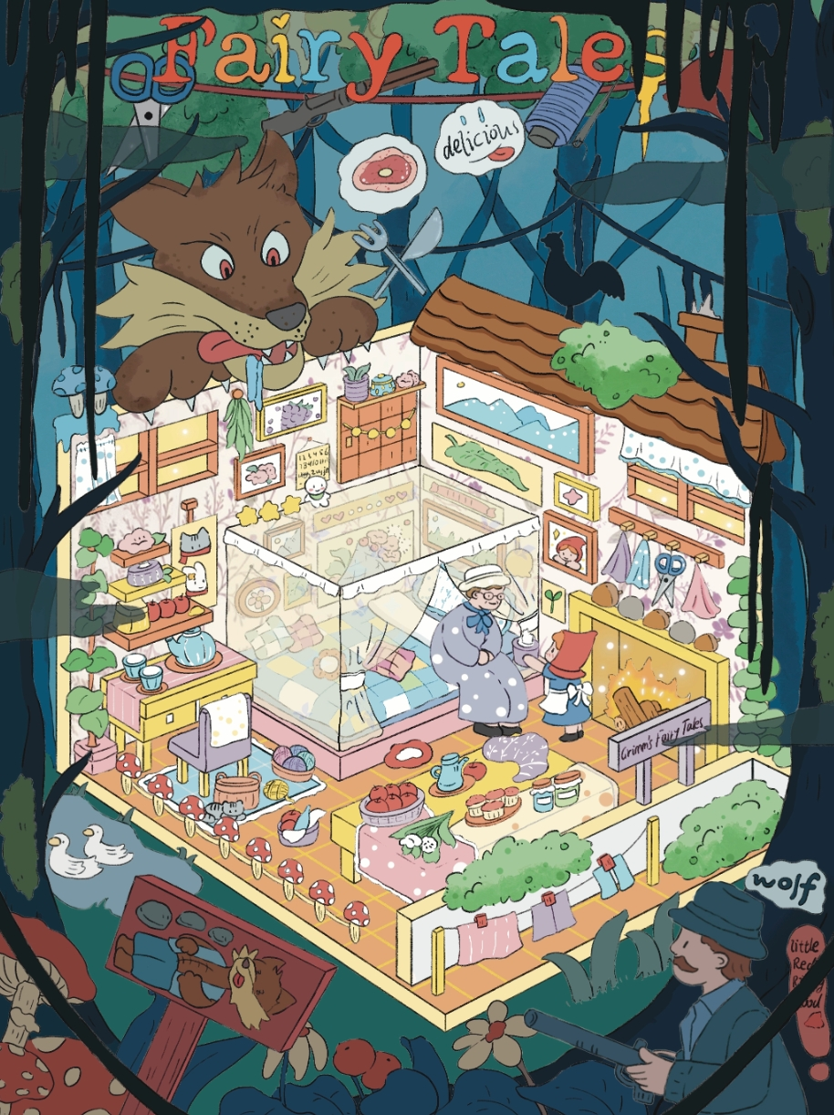 Welcome to the real world DIY 3D Scene Stickers 4 Cute Miniature Scenes