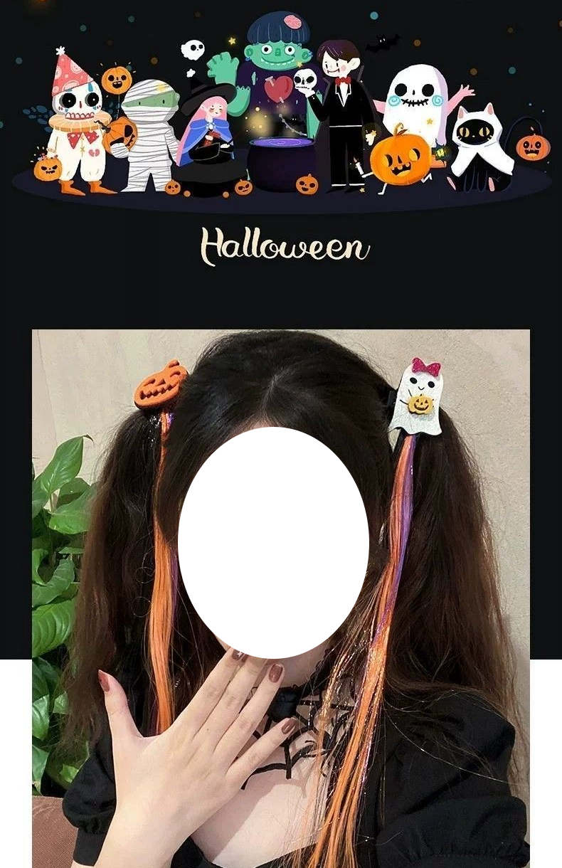 Halloween Clip-in hair extensions