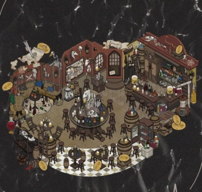 Vampire's Nocturne: A Gothic Collection DIY 3D Sticker Collection - 4 Cute Miniature Scenes