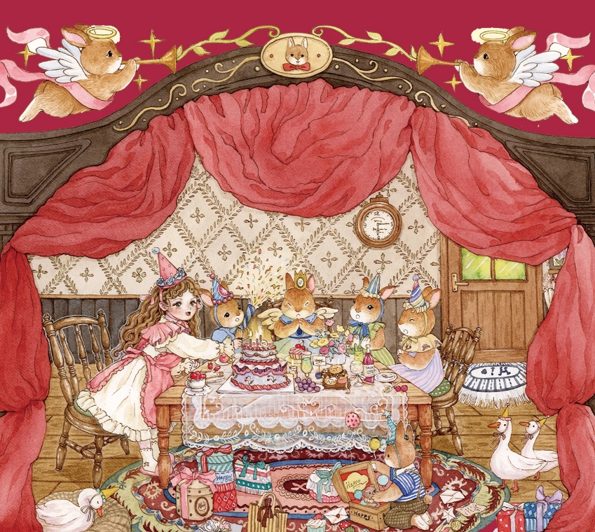 Springtime Stories DIY 3D Scene Stickers - 2 Cute Miniature Scenes