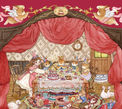 Springtime Stories DIY 3D Scene Stickers - 2 Cute Miniature Scenes