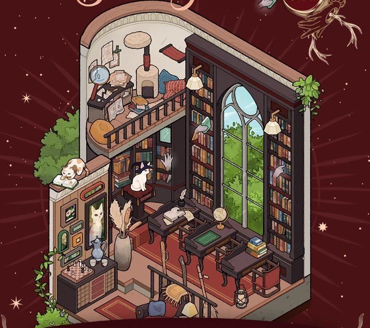 Magic Secret Alley DIY 3D Sticker Collection - 4 Cute Miniature Scenes