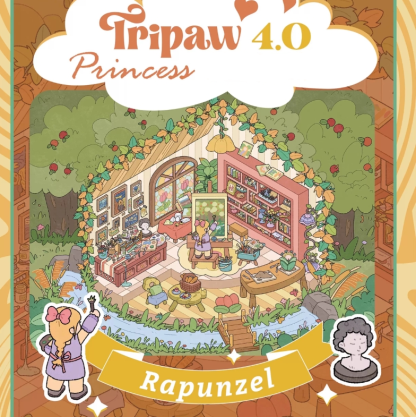 Reversed Fairy Tales DIY 3D Sticker Collection - 4 Cute Miniature Scene