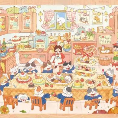 [Copy]Wonderful House DIY 3D Sticker Collection - 8 Cute Miniature Scenes