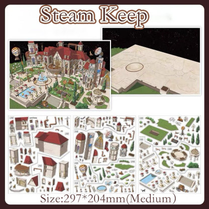 Manor Tales DIY 3D Scene Stickers Collection - 2 Cute Miniature Scenes