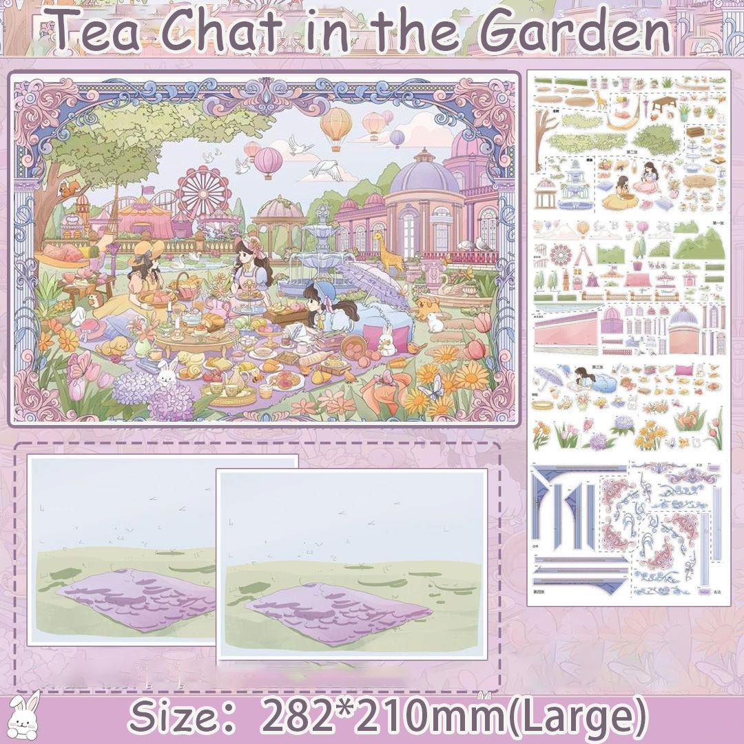 Lustre Pair DIY 3D Scene Stickers Collection - 2 Cute Miniature Scenes