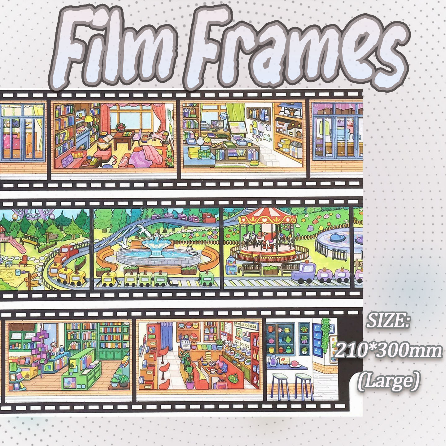  Little Scapes DIY 3D Scene Stickers - 6 Cute Miniature Scenes