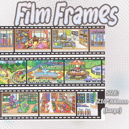  Little Scapes DIY 3D Scene Stickers - 6 Cute Miniature Scenes