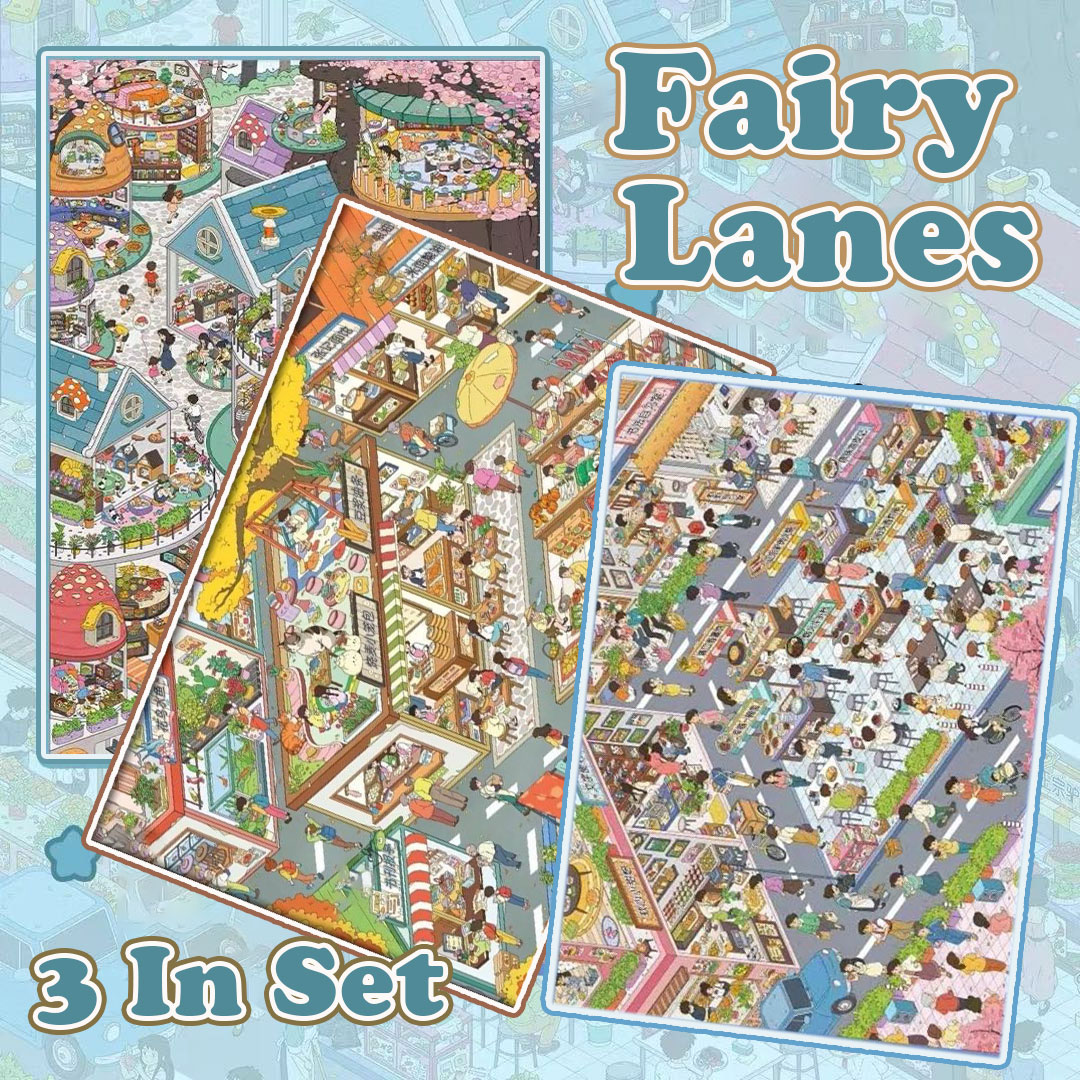 Fairy Lanes DIY 3D Scene Stickers Collection - 3 Cute Miniature Scenes
