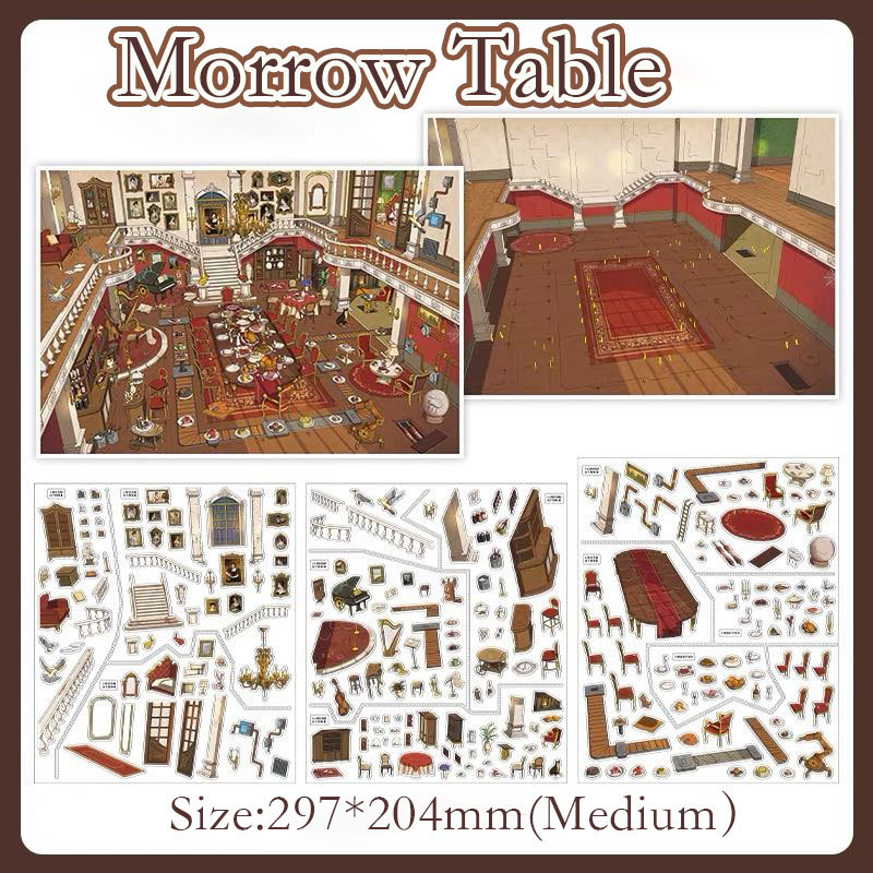 Manor Tales DIY 3D Scene Stickers Collection - 2 Cute Miniature Scenes
