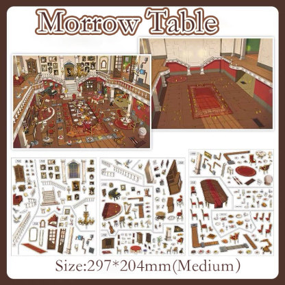 Manor Tales DIY 3D Scene Stickers Collection - 2 Cute Miniature Scenes