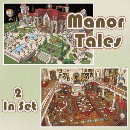 Manor Tales DIY 3D Scene Stickers Collection - 2 Cute Miniature Scenes