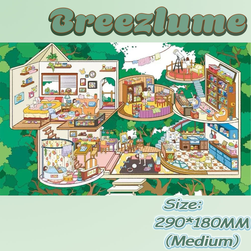 Glow & Sprout DIY 3D Scene Stickers - 5 Cute Miniature Scenes