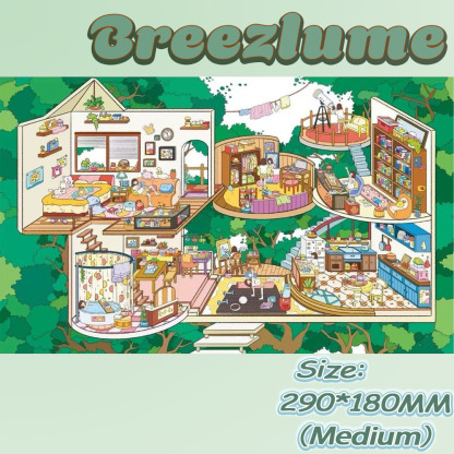 Glow & Sprout DIY 3D Scene Stickers - 5 Cute Miniature Scenes