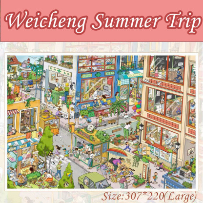 Summer Morning DIY 3D Sticker Collection - 2 Cute Miniature Scens
