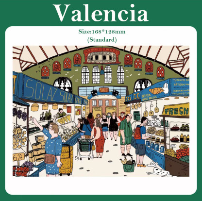 Travel Vlog DIY 3D Scene Stickers - 4 Cute Miniature Scenes