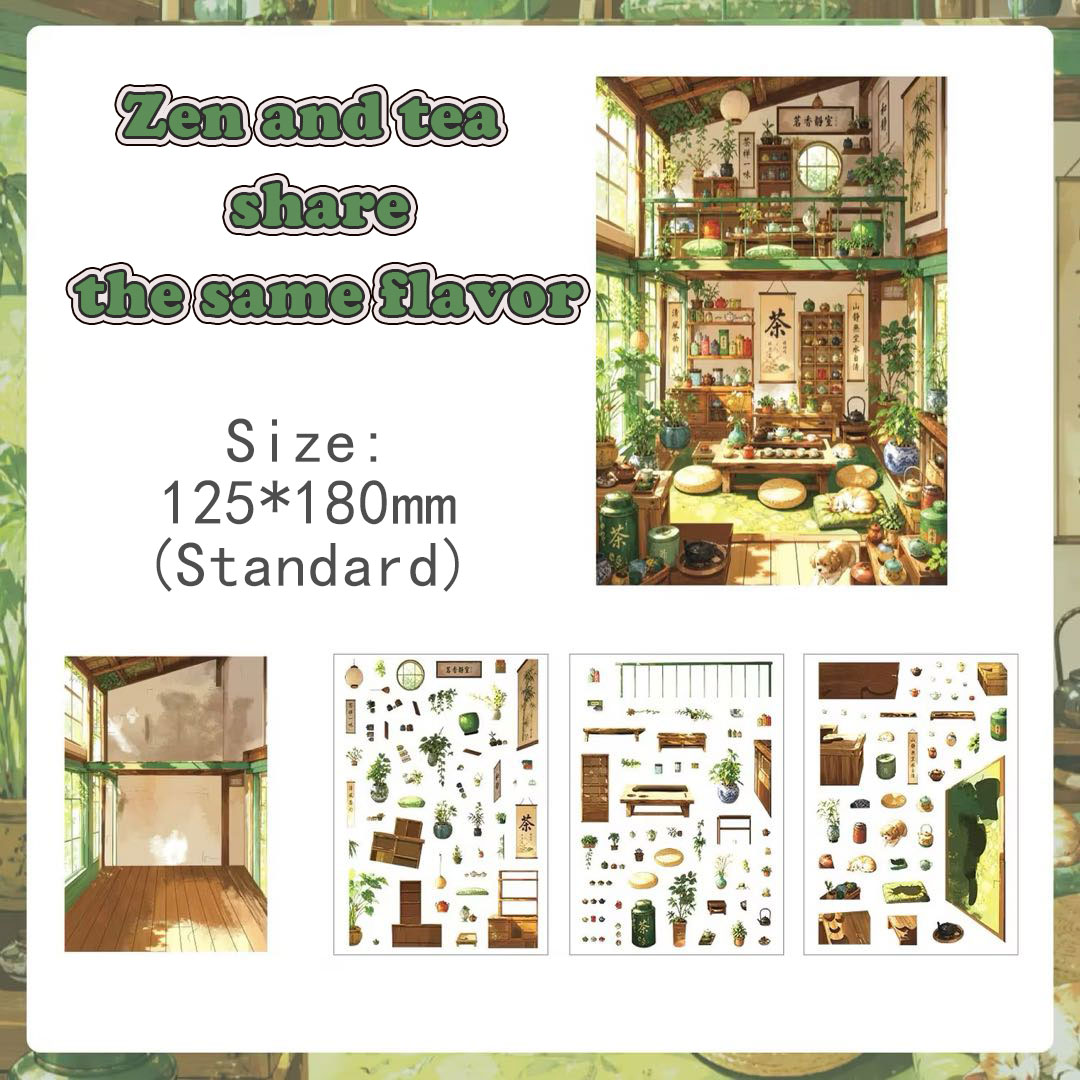 Quiet Tale DIY 3D Scene Stickers Collection - 4 Cute Miniature Scenes