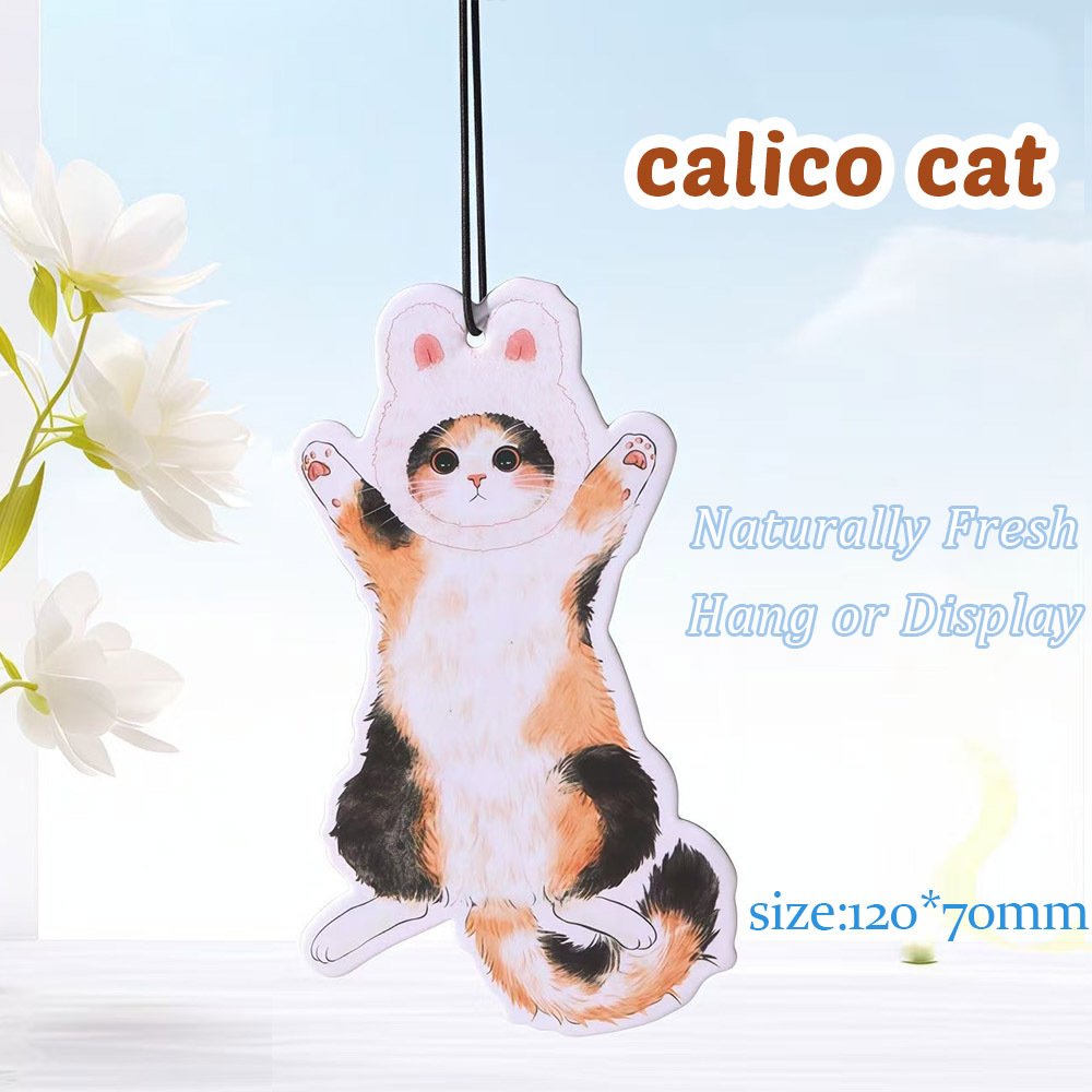 Purring Cats Perfume Aroma Sheet – Hanging Scented Card for Cars, Rooms & Closets