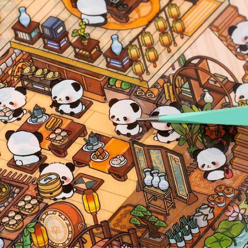 Fun House DIY 3D Scene Stickers 2 Cute Miniature Scenes