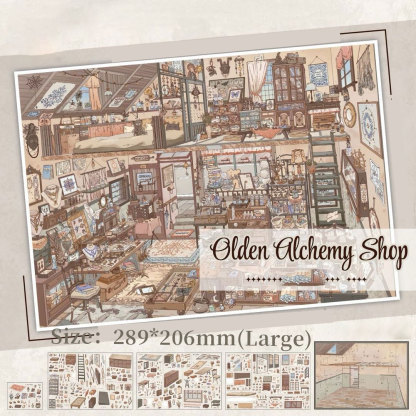 Mystery Manor DIY 3D Scene Stickers Collection - 2 Cute Miniature Scenes