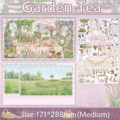 Golden Siesta DIY 3D Scene Stickers Collection - 5 Cute Miniature Scenes