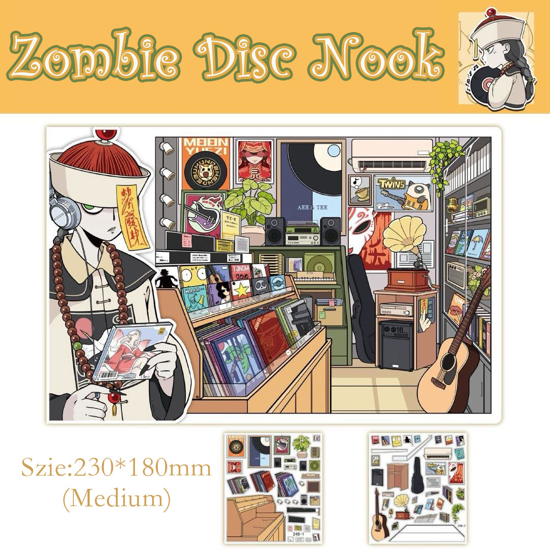 Gloom Nook DIY 3D Scene Stickers Collection - 4 Cute Miniature Scenes