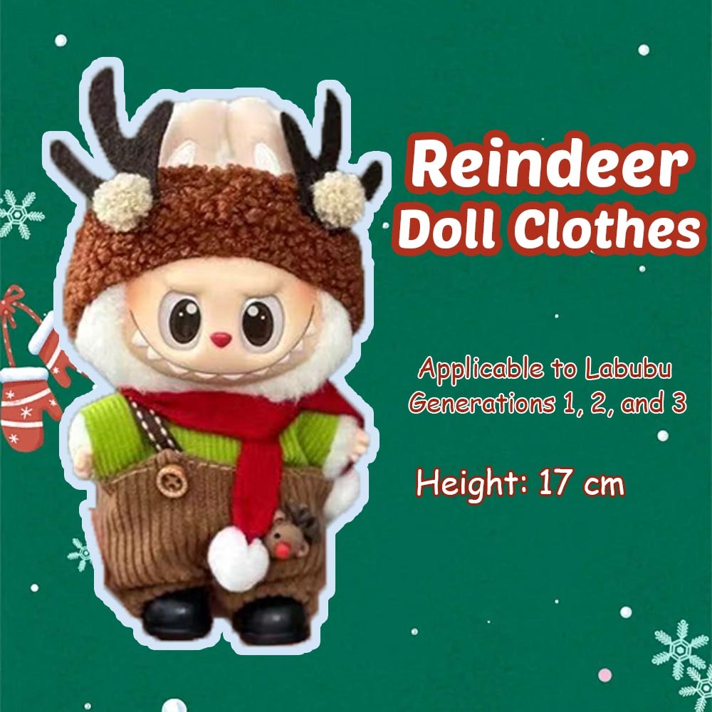 Christmas Doll Clothes Outfit - Applicable to Labubu