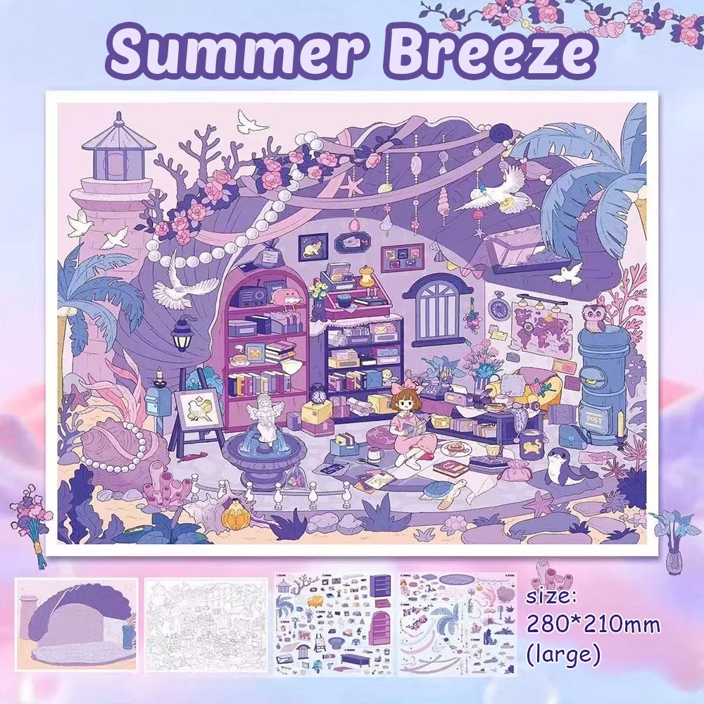 Seasonal Whimsy DIY 3D Sticker Collection - Cute Miniature Scene