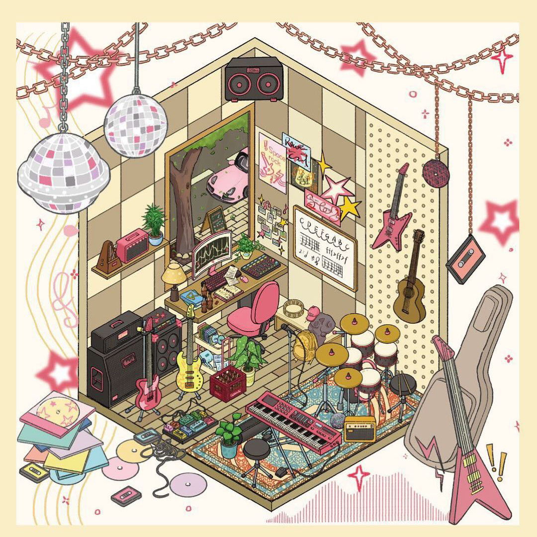 Rooms Book DIY 3D Scene Stickers - Cute Miniature Scene