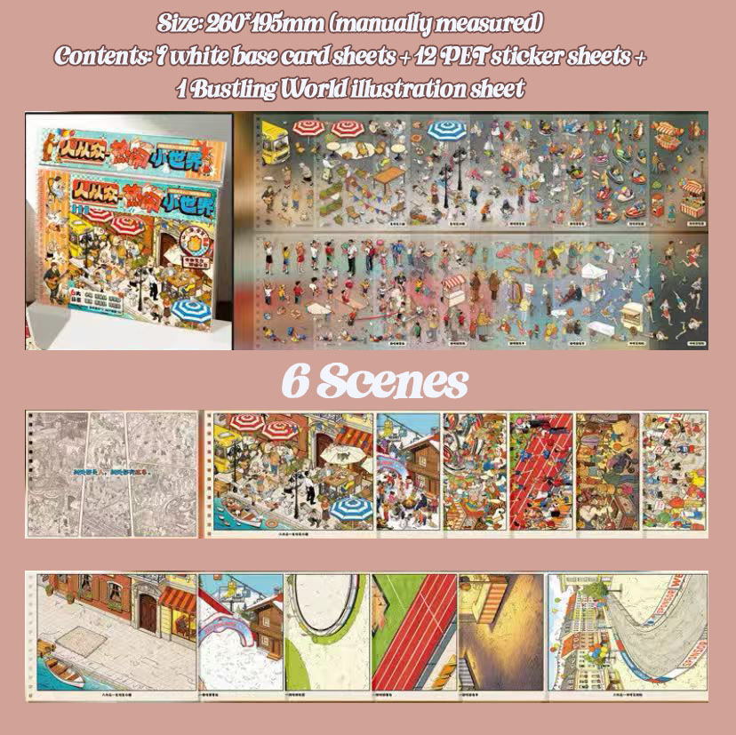 Joy Realm DIY 3D Scene Stickers Collection - Cute Miniature Scene