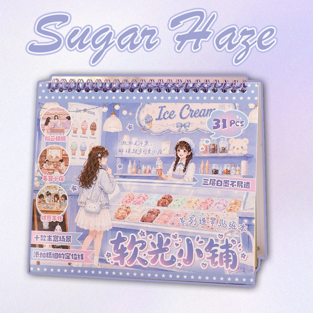 Sugar Haze Book DIY 3D Scene Stickers Collection - Cute Miniature Scene