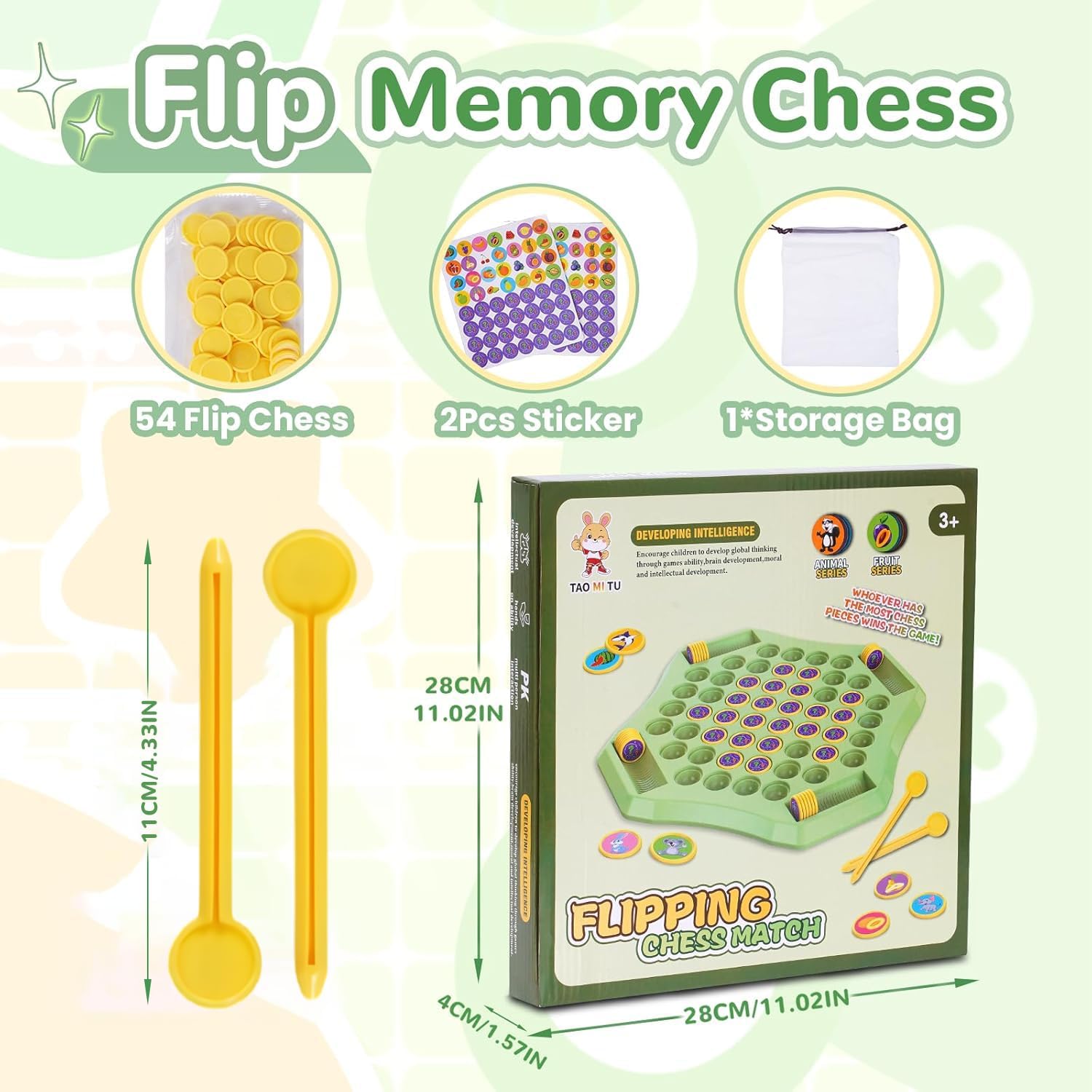 Flip Chess Memory Game - 54 pcs