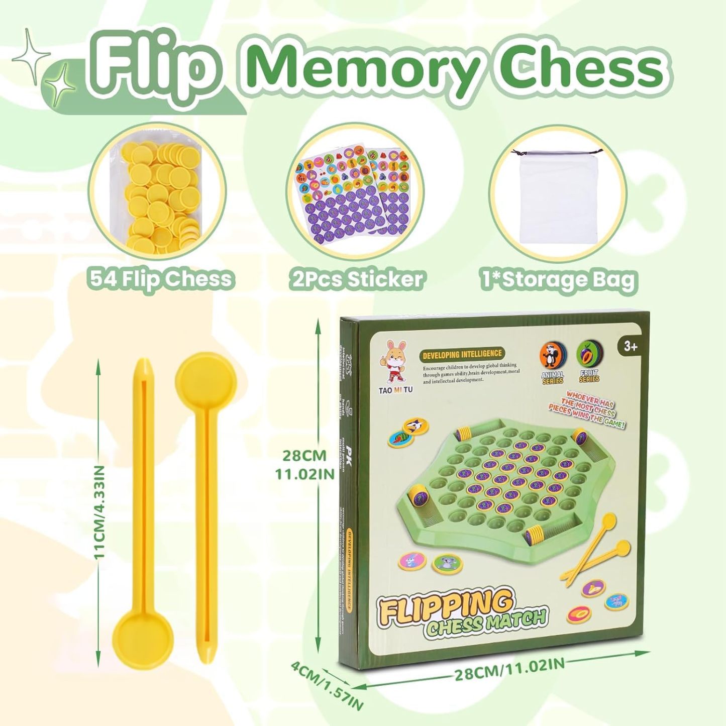 Flip Chess Memory Game - 54 pcs