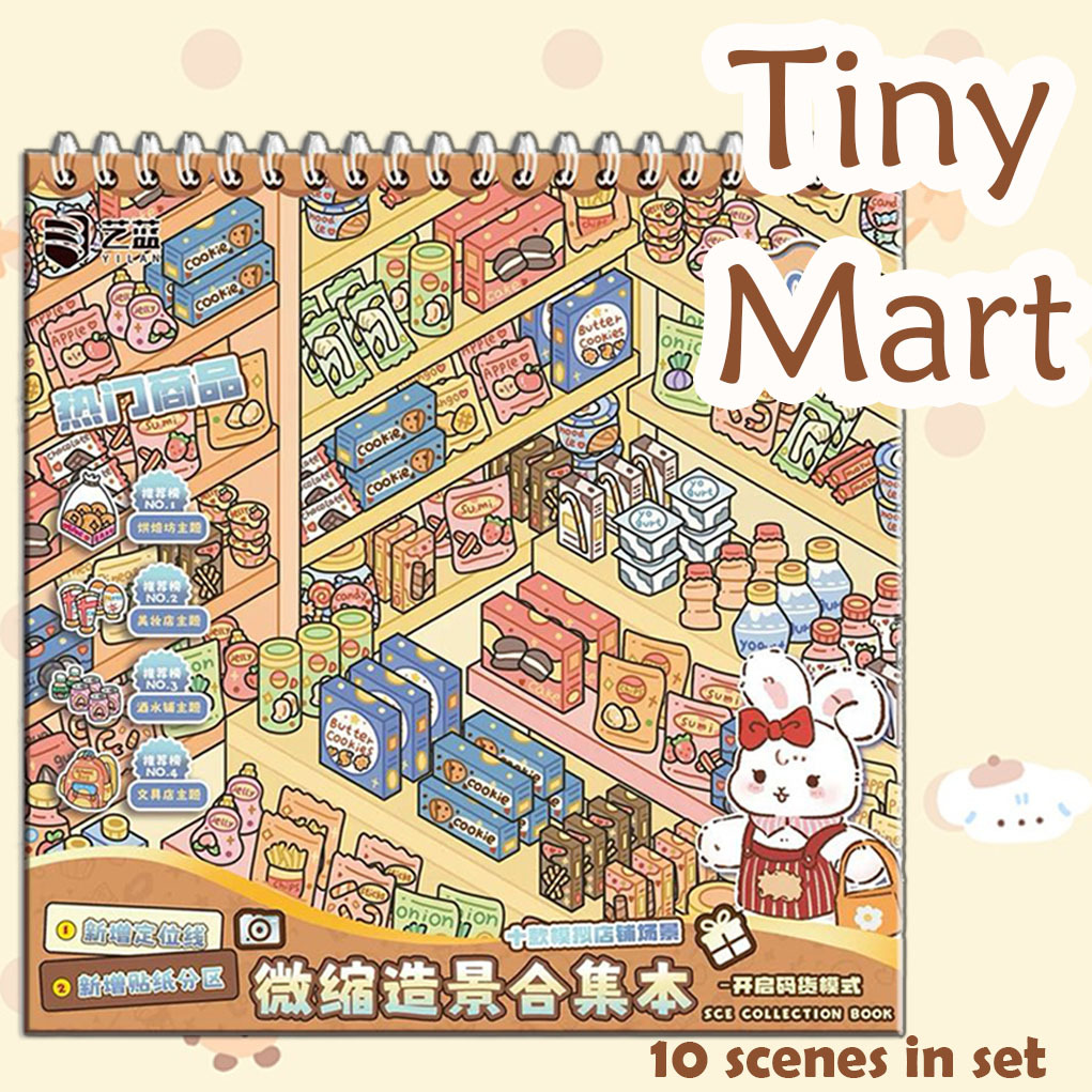 Tiny Mart DIY 3D Scene Stickers - Cute Miniature Scene