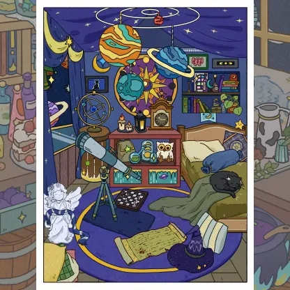 Dream Catcher DIY 3D Sticker Collection - 4 Cute Miniature Scenes