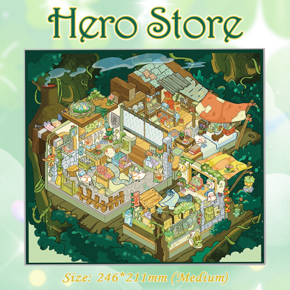 Hero Store DIY 3D Scene Sticker - Cute Miniature Scene