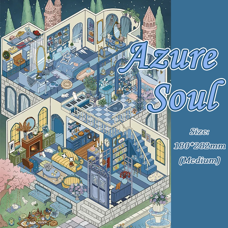 Twilight Towers DIY 3D Scene Stickers - 4 Cute Miniature Scenes