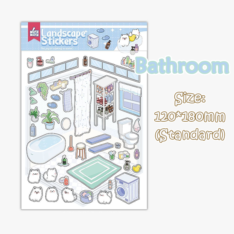 My Little Rooms DIY 3D Scene Stickers - 11 Cute Miniature Scenes