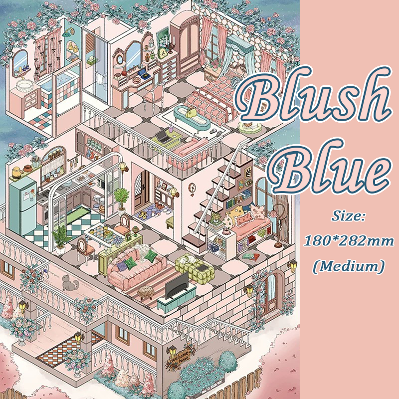 Twilight Towers DIY 3D Scene Stickers - 4 Cute Miniature Scenes