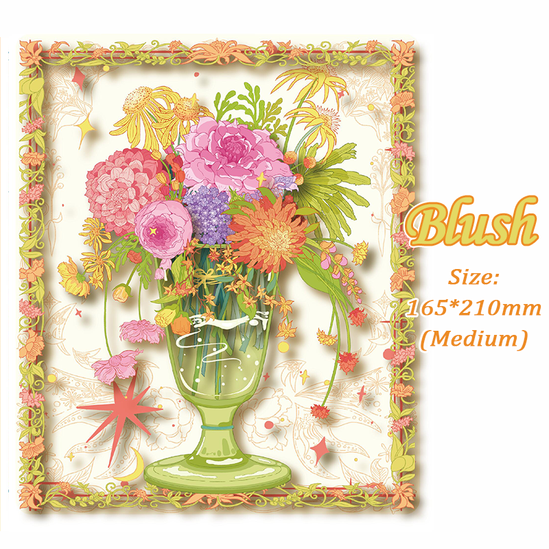 Blossom Vignette DIY 3D Scene Stickers Collection - 6 Cute Miniature Scenes