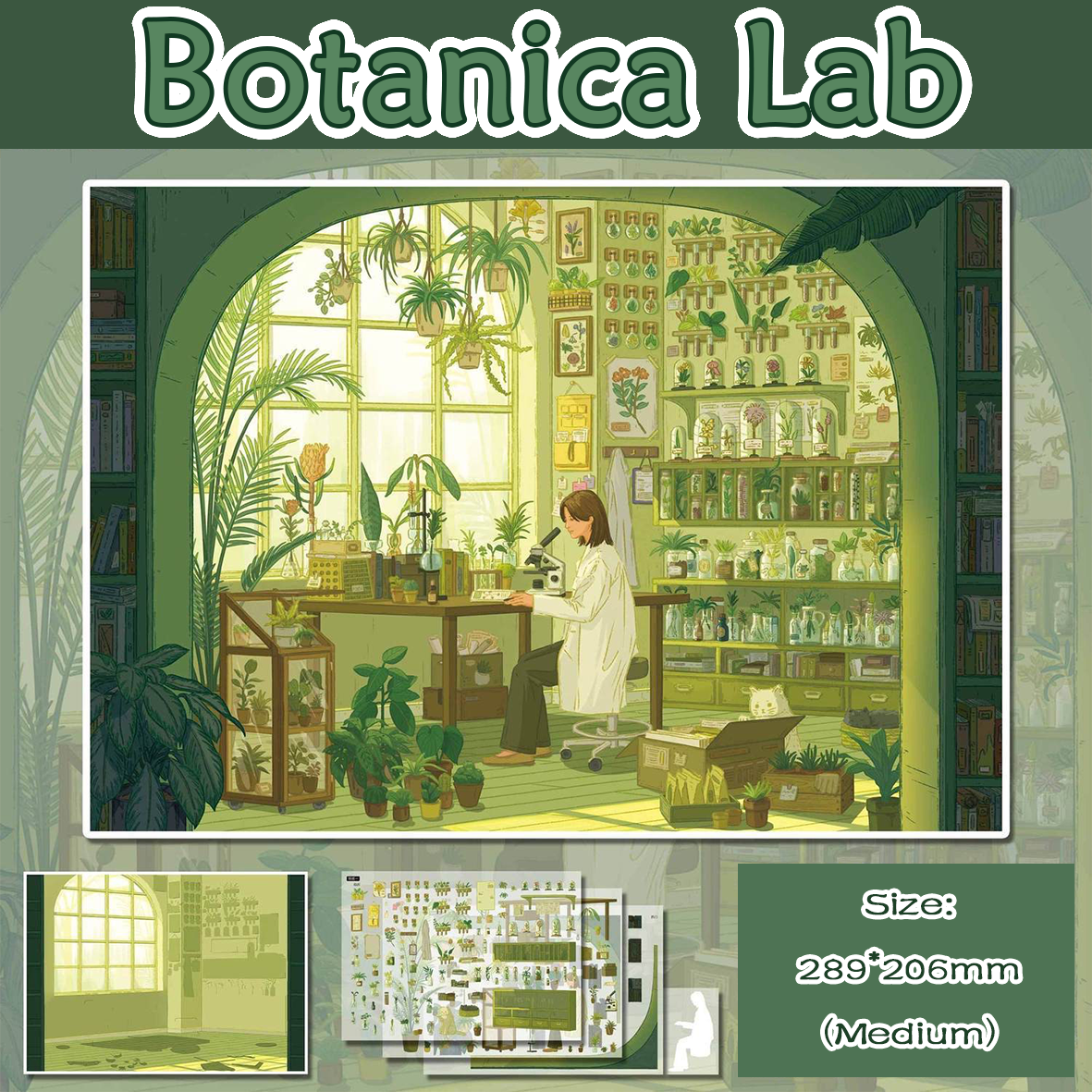 Lumina Nest DIY 3D Scene Stickers - 4 Cute Miniature Scenes