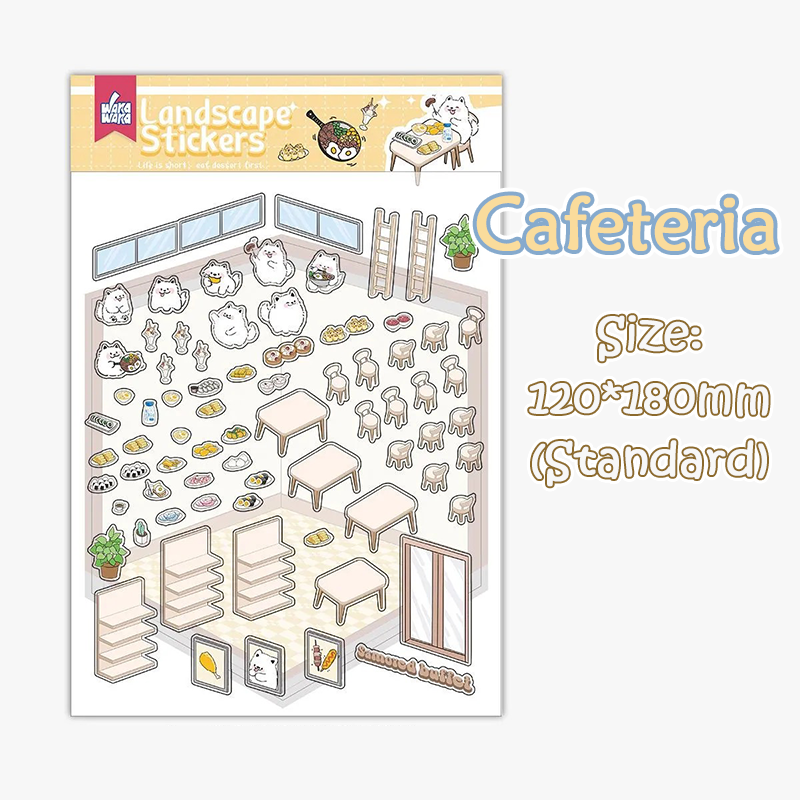 My Little Rooms DIY 3D Scene Stickers - 11 Cute Miniature Scenes