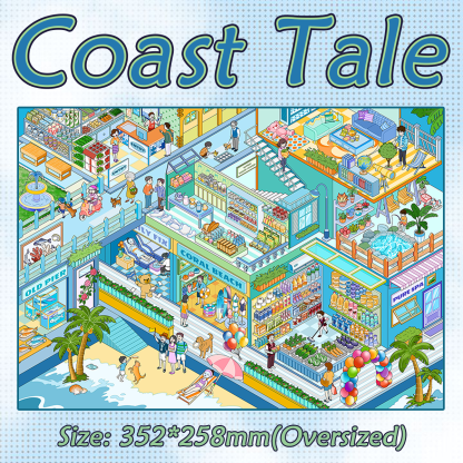 Cottage Series DIY 3D Scene Stickers Collection - 4 Cute Miniature Scenes